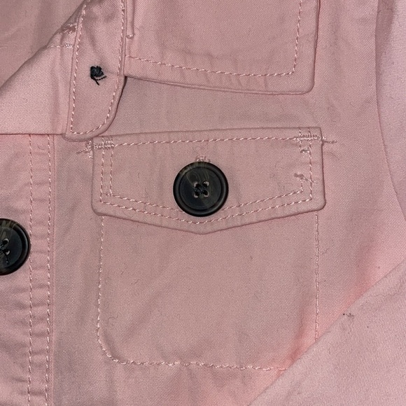 Carters Light weight, light pink button up jacket, girl size 8 - Picture 3 of 5